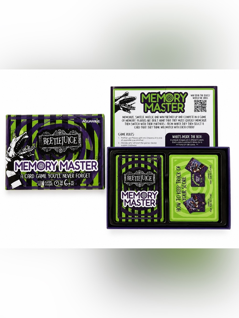 Beetlejuice Memory Master Card Game NEW Sealed Cards | Never Played